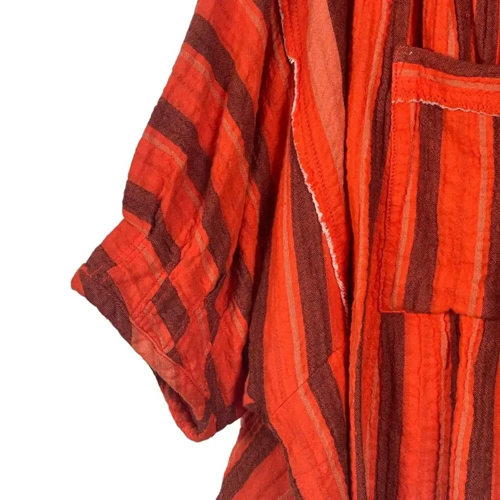 Free People Lisbon Yarn Dyed Striped Top Blouse Size Medium